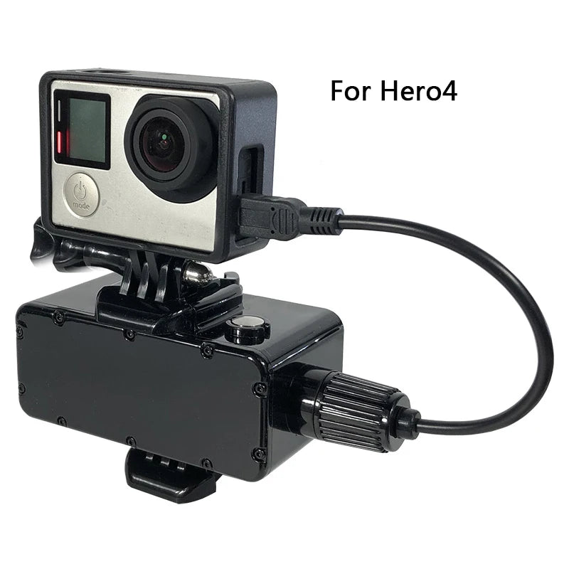 5200mAh Power Bank 30M Waterproof External Battery Bank for GoPro Hero 11/10/9/8/7/6/5/4 SJCAM DJI Action 3 2 Camera Accessories