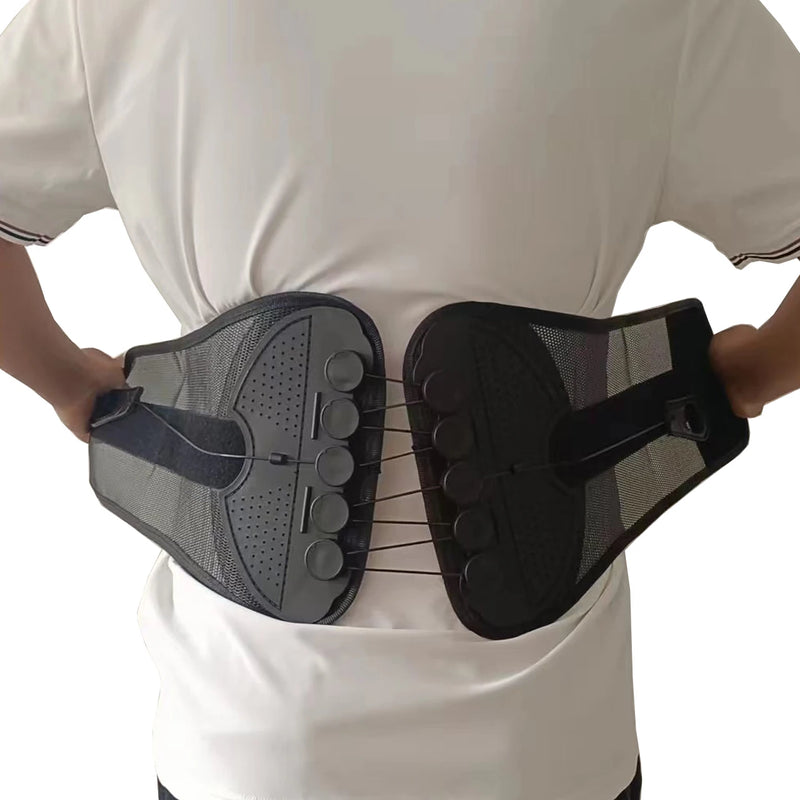 New Design Adjustable Double Pull Support Orthopedic Posture Corrector Brace Lower Back Lumbar Support Belt Pain Relief