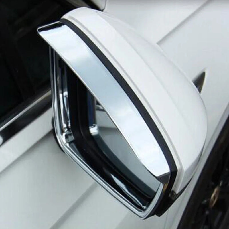 Car Rear Stick Side Glass Mirror Trim Frame Rain Shield Visor Shade Eyebrow For VW Tiguan L MK2 2016 2017 2018 2019 2020 2021