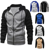 2023 new New men hooded fleece zip hoodie men thick solid color sweatshirt mens casual hoodies sportswear hooded sweatshirts