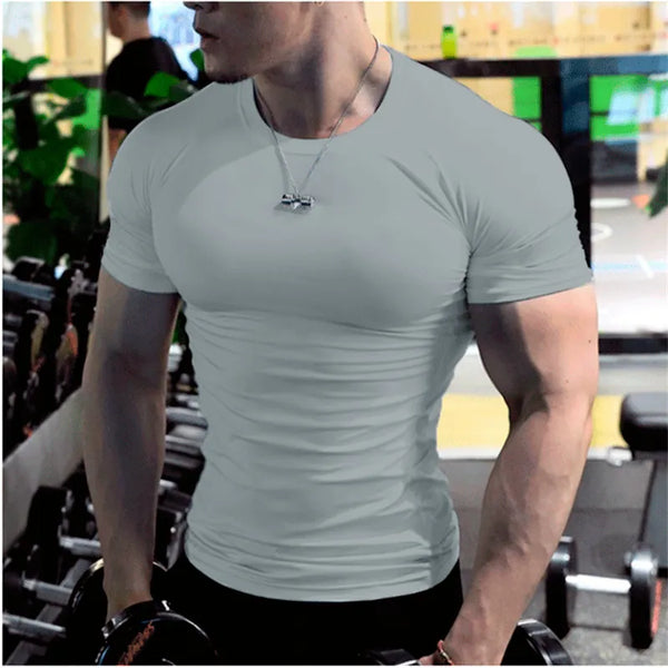 Men Casual Soild White t Shirts