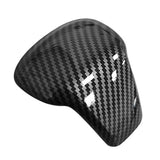 Carbon Fiber Gear Head Knob Shift Cover Trim Gear Shift Knob Shifter Lever Cover Decoration for Tiguan L 2021 2022