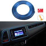 Car styling dashboard edge trim strip parts for Volkswagen VW JETTA MK5 MK6 GOLF 5 6 7 GTI TIGUAN PASSAT B5 B6 B7 B8