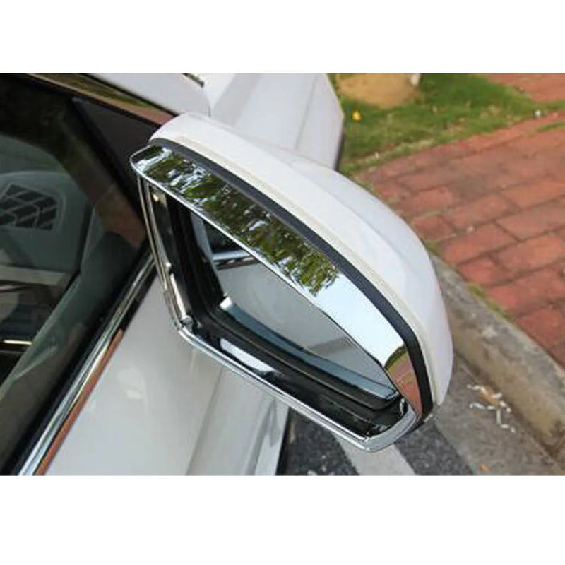 Car Rear Stick Side Glass Mirror Trim Frame Rain Shield Visor Shade Eyebrow For VW Tiguan L MK2 2016 2017 2018 2019 2020 2021