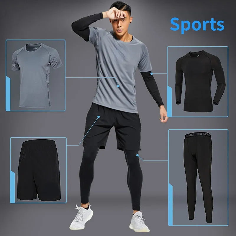 Men's Tracksuit Gym Suit