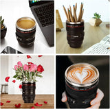 Camera Lens Coffee Mug Cup of Coffee Stainles Steel Vacuum Insulated Thermos Water Bottle Tumbler Thermal Insulation Drinkware