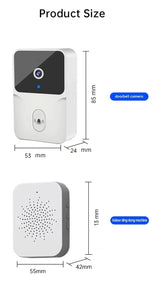 720P HD Smart Home Wireless WIFI doorbell Camera Security Video Intercom IR Night Vision AC Battery Operated House Doorbell New