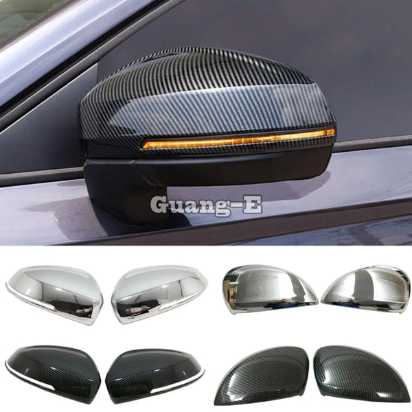 For Volkswagen VW Tiguan L MK2 2016 2017 2018 2019 2020 Decoration Car Rear View Rearview Side Glass Mirror Trim Frame Eyebrow