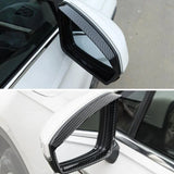 Car Rear Stick Side Glass Mirror Trim Frame Rain Shield Visor Shade Eyebrow For VW Tiguan L MK2 2016 2017 2018 2019 2020 2021