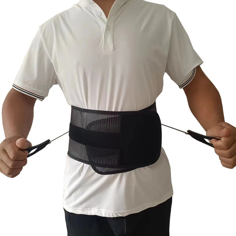 New Design Adjustable Double Pull Support Orthopedic Posture Corrector Brace Lower Back Lumbar Support Belt Pain Relief